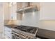 A chef's kitchen features a stainless steel range and a modern vent hood at 2005 W Lincoln Ct, Queen Creek, AZ 85144