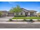 Attractive single-story home with a well-manicured lawn, desert plants, and a welcoming entrance at 20795 W San Juan Ave, Buckeye, AZ 85396