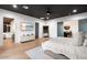 Bright main bedroom featuring hardwood floors, modern decor, and ample natural light, creating a peaceful retreat at 2225 N 38Th Way, Phoenix, AZ 85008