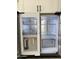 New stainless steel refrigerator with beverage center and clear storage containers at 2233 E Behrend Dr # 29, Phoenix, AZ 85024