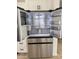 New stainless steel refrigerator with all new clear and dark storage containers at 2233 E Behrend Dr # 29, Phoenix, AZ 85024