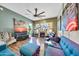 Inviting living room features a fireplace, plush furniture, and ample natural light at 2302 N Central Ave # 311, Phoenix, AZ 85004