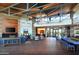 The lobby area features comfortable seating, a reception desk, and stylish decor at 3411 E Louise Dr, Phoenix, AZ 85050