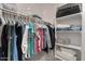 Organized walk-in closet with ample hanging space and built-in shelving at 4157 E Pinto Dr, Gilbert, AZ 85296