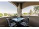 This balcony features a table and chairs with views of the property at 5335 E Shea Blvd # 2081, Scottsdale, AZ 85254