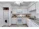 The kitchen boasts ample storage, granite countertops, and modern appliances, including washer and dryer at 9450 N 94Th Pl # 116, Scottsdale, AZ 85258