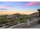 Spacious balcony with mountain view at 13631 E Windrose Dr, Scottsdale, AZ 85259