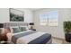 Comfortable bedroom with a plush bed, modern lamps, and a calming color scheme at 15402 W Cottontail Ln, Surprise, AZ 85387