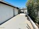 A view of the backyard and its concrete area, which offers a great amount of space at 2103 W Missouri Ave, Phoenix, AZ 85015