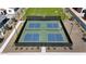 Community pickleball court with black fence surrounded by lush landscaping at 2583 E Music Mountain Ave, Apache Junction, AZ 85119