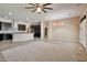 Open concept floor plan featuring tile floors, a modern kitchen, stainless steel appliances, and lots of light at 3114 E Capricorn Way, Chandler, AZ 85249