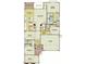 Floor plan featuring a great room, kitchen, Primary suite, two additional bedrooms and a two-car garage at 31311 N 138Th Ave, Peoria, AZ 85383