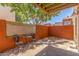 Outdoor patio area offering a serene and secluded space at 3500 N Hayden Rd # 801, Scottsdale, AZ 85251