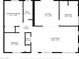 Floor plan of the home, featuring a Primary bedroom, kitchen, living room, and two bathrooms at 3508 E Gelding Dr, Phoenix, AZ 85032