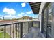 Enjoy mountain views from this balcony with slate tile flooring and steel railings at 8436 N 13Th N Pl, Phoenix, AZ 85020