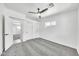 Bedroom with a ceiling fan, carpet, and a window at 8436 N 13Th N Pl, Phoenix, AZ 85020