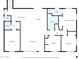 Detailed floor plan showing the layout of the rooms on the first floor at 8436 N 13Th N Pl, Phoenix, AZ 85020