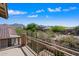 Balcony view showcases the desert landscape and mountain views at 10329 E Star Of The Desert Dr, Scottsdale, AZ 85255