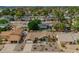 Aerial view of a well-maintained neighborhood with mature trees at 2422 W Acoma Dr, Phoenix, AZ 85023