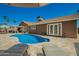 Inviting backyard pool with lounge chairs on a sunny day at 2422 W Acoma Dr, Phoenix, AZ 85023