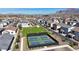Aerial view of the neighborhood featuring pickleball courts at 2586 E Music Mountain Ave, Apache Junction, AZ 85119