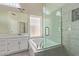 This primary bathroom has a soaking tub and glass shower at 3109 N Meadow Dr, Avondale, AZ 85392