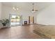 The living room has a fireplace and access to the outdoor pool area at 351 N Danyell Dr, Chandler, AZ 85225