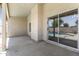 Covered patio with view of pool through sliding glass door at 351 N Danyell Dr, Chandler, AZ 85225