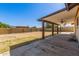 Covered patio extends to a spacious, partially landscaped backyard at 4845 W Evans Dr, Glendale, AZ 85306