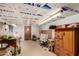 View of a disorganized basement featuring an R-Tech ceiling at 49478 W Val Vista Rd, Maricopa, AZ 85139