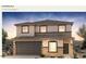 Two-story home featuring a two-car garage and neutral color scheme at 4993 S 254Th Dr, Buckeye, AZ 85326