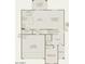 Floorplan showing a gathering room, kitchen, and two-car garage at 4993 S 254Th Dr, Buckeye, AZ 85326