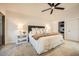 Bright main bedroom features large window, vaulted ceiling and an abundance of closet space at 10023 E Sunnyslope Ln, Scottsdale, AZ 85258