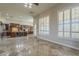 View of kitchen with stainless appliances, large island, and custom cabinetry at 10033 W Jj Ranch Rd, Peoria, AZ 85383