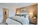 Relaxing main bedroom with a comfortable bed and coordinated decor at 12039 E Primrose Ln, Florence, AZ 85132