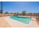 A beautiful private pool with a surrounding patio for sunbathing and relaxation at 1811 W Roma Ave, Phoenix, AZ 85015