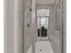 Beautiful tiled shower with glass door, a rainfall shower head, and bench seating at 2219 E Galileo Dr, Gilbert, AZ 85298