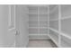 Walk-in pantry features ample shelving and tiled floors, offering organized storage space and convenience at 2219 E Galileo Dr, Gilbert, AZ 85298