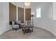 Comfortable sitting area features curved walls, stylish decor, and natural light at 2219 E Galileo Dr, Gilbert, AZ 85298
