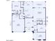 Layout of first floor featuring a 2-car garage, kitchen, flex space, gathering room, and more at 22458 E San Tan Blvd, Queen Creek, AZ 85142