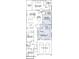 Detailed floor plan showcasing the layout of the home, including bedrooms, kitchen, and garage at 23334 W Mobile Ln, Buckeye, AZ 85326