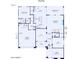 Detailed floor plan showcases layout of first level including Gathering Room, Kitchen and flex room at 25845 S 227Th St, Queen Creek, AZ 85142