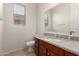 Bathroom features a tiled floor and a granite countertop at 2993 E Meadowview Dr, Gilbert, AZ 85298