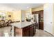 Spacious kitchen featuring a kitchen island, stainless steel appliances and an open concept at 2993 E Meadowview Dr, Gilbert, AZ 85298