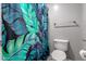 Bathroom featuring a toilet and a shower tub combo with a decorative curtain at 30165 W Flower St, Buckeye, AZ 85396