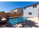 Private backyard pool and patio ideal for relaxation and entertaining Gathering and friends at 30165 W Flower St, Buckeye, AZ 85396