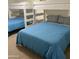 Bedroom with bunkbeds and blue bedding at 4221 S Fireside Ct, Gilbert, AZ 85297