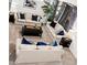 Bright and spacious living room with plush sofas, stylish decor, and ample seating at 4221 S Fireside Ct, Gilbert, AZ 85297