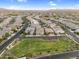 Expansive aerial shot displaying numerous residences within a neighborhood, emphasizing community living at 4360 S Atom --, Mesa, AZ 85212