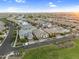 A picturesque aerial view highlighting community landscaping and streets within a large residential area at 4360 S Atom --, Mesa, AZ 85212